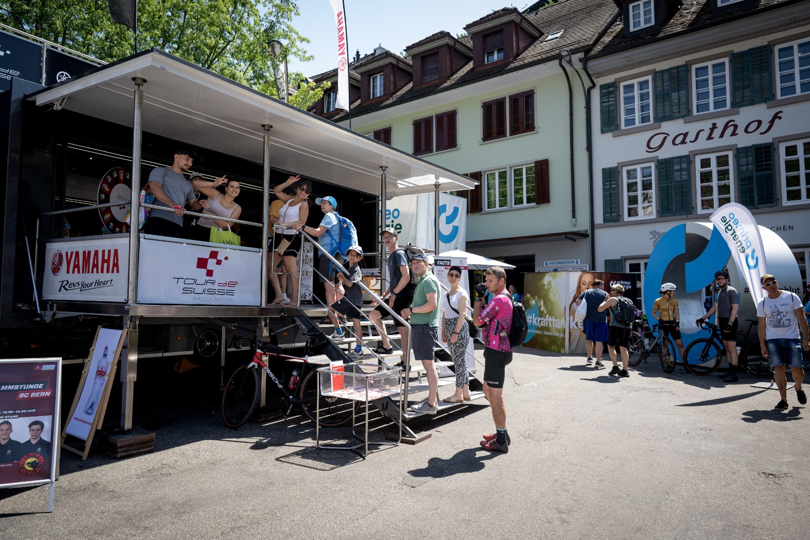 Stands de la FanZone à Aarburg