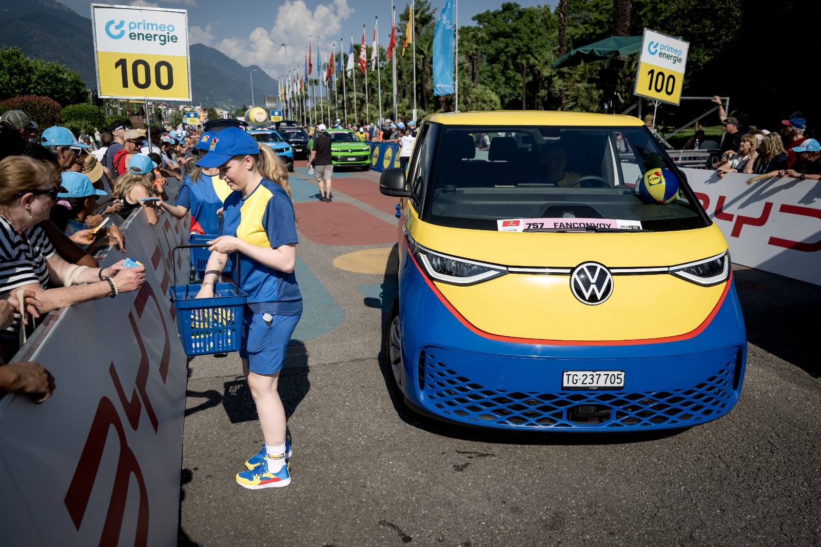 Ambiance le long du parcours à Locarno