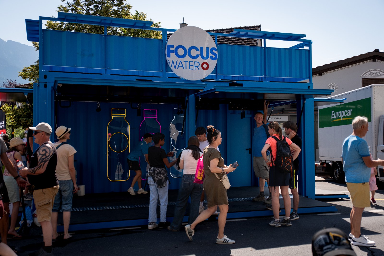 Le public dans la FanZone du Tour de Suisse